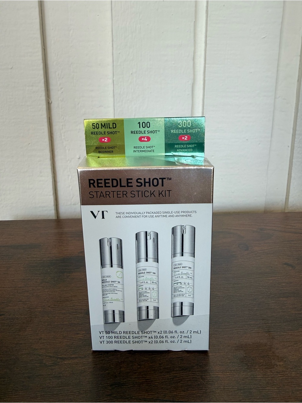 VT Reedle Shot Starter Stick Kit — White & Silver